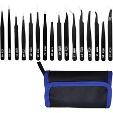 High-Quality Stainless Steel Tweezers Set for Jewelry Making and Laboratory Work