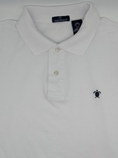 Simply Southern Mens XL White Short Sleeve Polo Shirt Turtle Summer Boat Beach