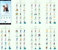 Pokémon Acc Go - Lvl41 - 61 Shiny - 84 Legendary
