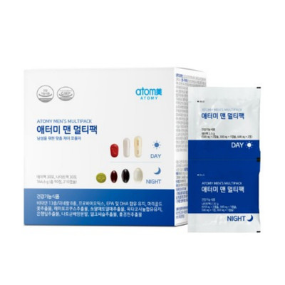 Atomy Men's Multipack Multivitamin Daily Night Nutrition Supplement 60 Packs