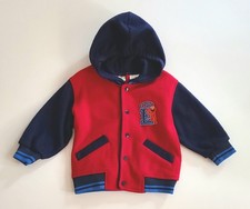     Vintage RARE Sesame Street Elmo Varsity Letterman Bomber Jacket Boys 2T 90s