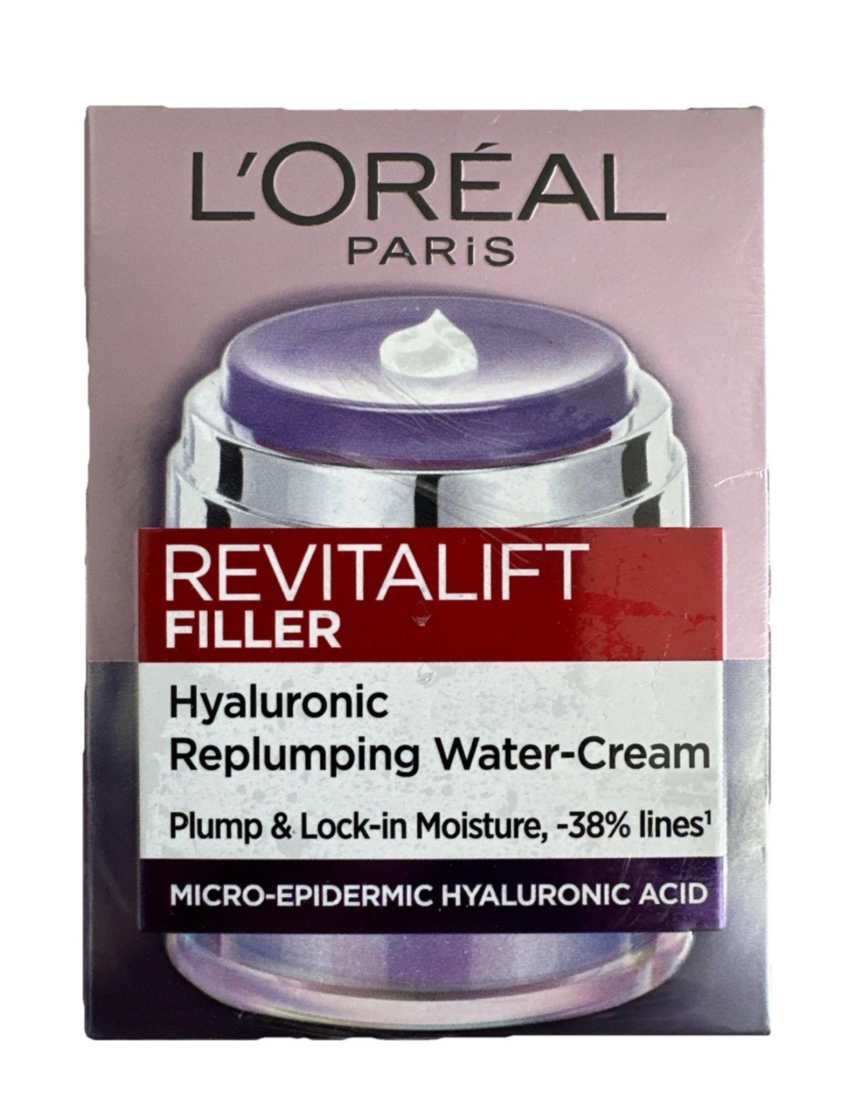 LOREAL Revitalift Wrinkles Filler Plumping Water Face Cream Micro Epidermic NEW