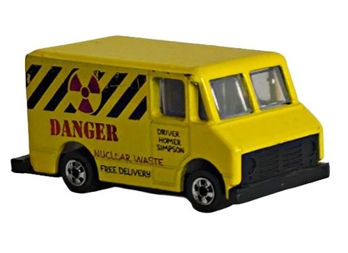 Vintage 1990 Hot Wheels Homer's Nuclear Waste Van