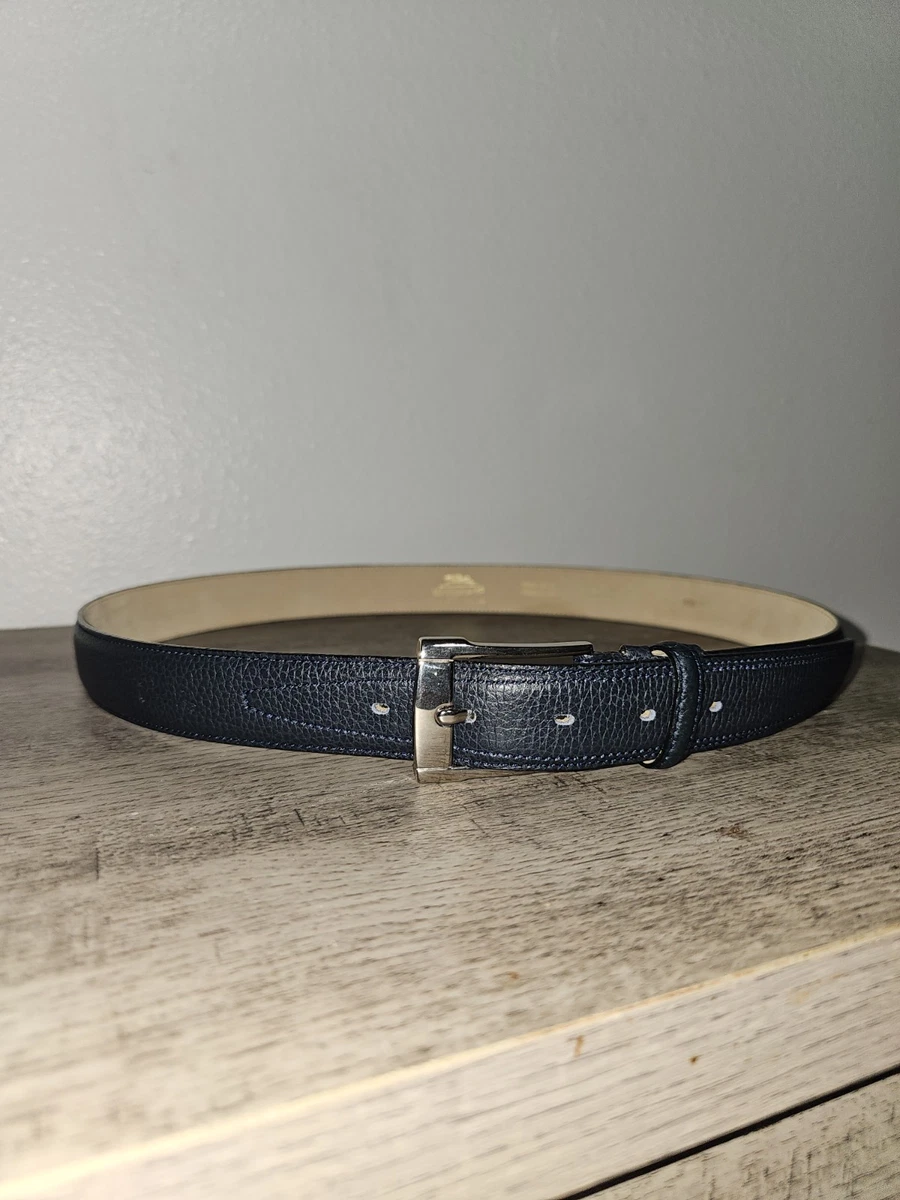 Longchamp Black Leather Belt – Silver Hardware – Made in France Longchamp Paris Black Leather Belt | Silver Buckle Free Size  main image 4