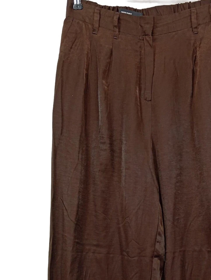 VERO MODA Pantalón tipo suéter Mujeres Pantalón Talla EU 40 marrón look casual - Imagen 3 de 4