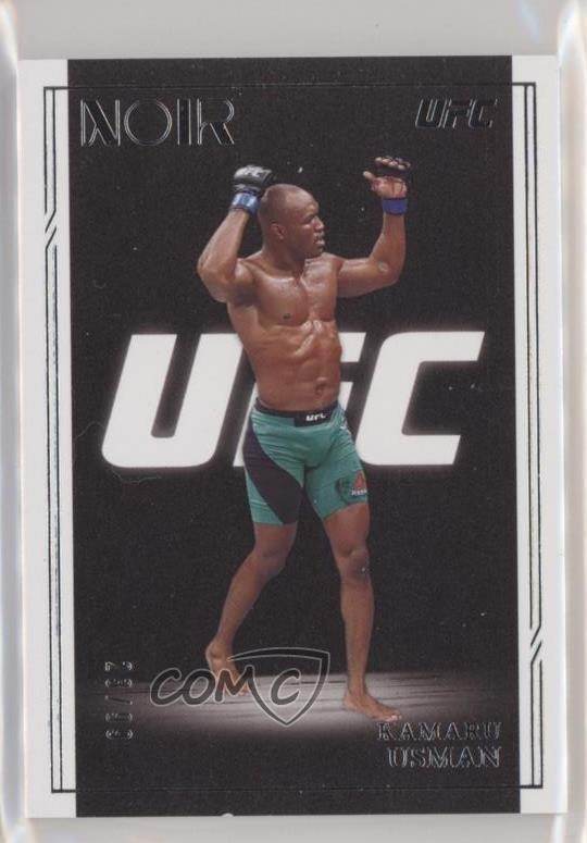 2021 Panini Chronicles UFC Noir /99 Kamaru Usman #338 0pr2