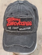 Black Adjystable Distressed Baseball Cap Hat