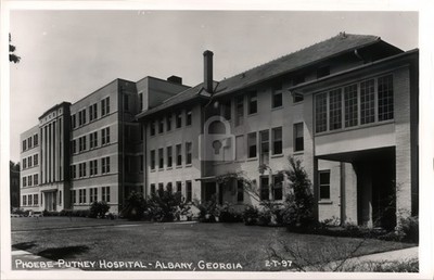 Phoebe Putney Hospital-Albany Georgia GA Cline RPPC Photo Postcard COPY