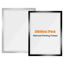 2Pack Diamond Painting Frames, Frame for 30x40cm Diamond Art Canvas, Magnetic...