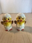 Vintage MCM H Baby Chicken Hatchlings Salt and Pepper Shaker Set - Japan — photo 1