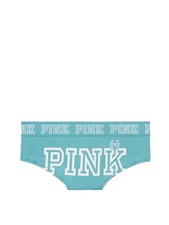 Victoria's Secret PINK Logo Hipster Panty Light Blue