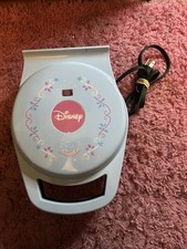 Disney Cinderella Waffle Maker Vintage Blue-TESTED and WORKING-Rare