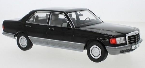 Mercedes W126 280 Se S-Klasse 1979 Schwarz Modellauto 18184 Mcg 1:18-image