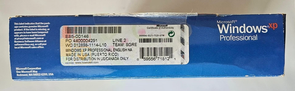 Microsoft Windows XP Professional Upgrade Academic Version Software Pack - Used! - Image 3 of 4