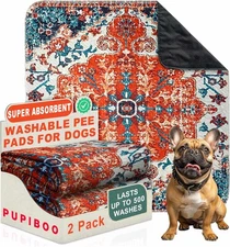 Washable Pee Pads for Dogs - Super 3FT x (Pack of 2), Colorful Medallion 