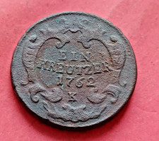 Maria Theresa 1 Kreutzer 1762 K Austria Patina