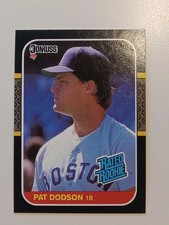 ⚾️ 1987 Donruss Pat Dodson #44 RED SOX RATED ROOKIE ⚾️ FREE SHIPPING 