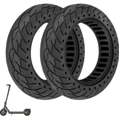 Stoßdämpfende Vollgummireifen 10x2,5 für Segway Ninebot Max G30 Elektroroller