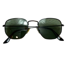 Ray-Ban RB 3548N 002 Sunglasses Hexagonal Black 51-21-145 w/Case