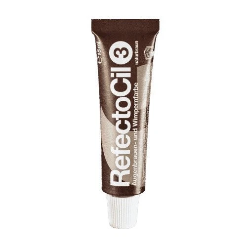 Genuine RefectoCil Eyelash Brow Tint Colour #3 Natural Brown 15m also for Beards - Image 2 of 4