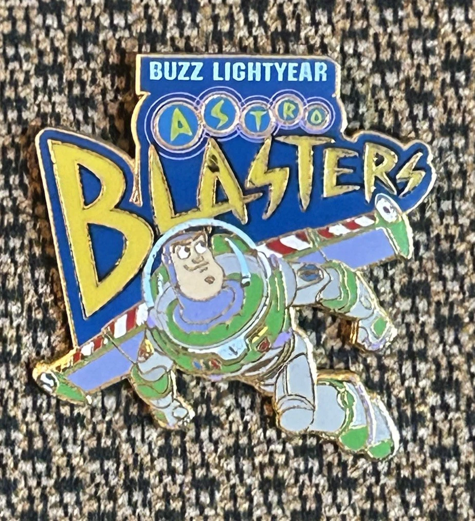 Disney DLR Disneyland 2005 Buzz Lightyear Astro Blasters Logo Pin Toy Story