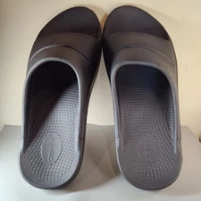 Oofos OOahh Sport Slide Mens Size 11 Womens 13 Black Oofoam Arch Support Sandals