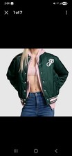 Victoria Secret Pink Limited Edition Stadium Jacket Size Large