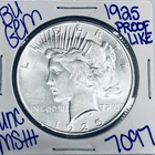 1925 BU UNCIRCULATED SILVER PEACE DOLLAR AUTHENTIC U.S. MINT FREE SHIPPING 7097