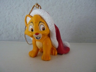 Vtg Disney Grolier Christmas Ornament OLIVER the Feisty Kitten Oliver & Company