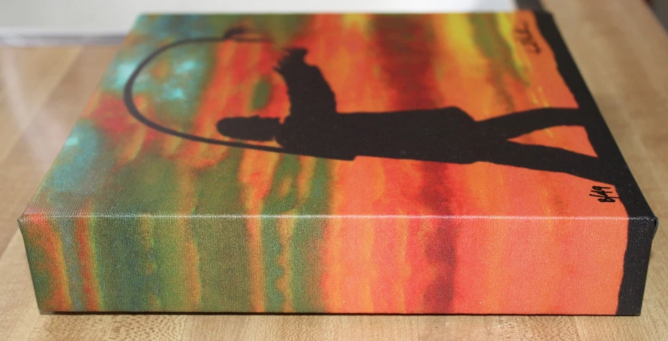 Impresión Giclee sobre Lienzo The Jr Exec 8" x 8" Edición Limitada de 49 Firmada/Numerada Foto 4 de 4