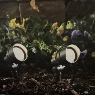 Hampton Bay Outdoor Metal LED Low Voltage Landscape Spot Lights New No Box