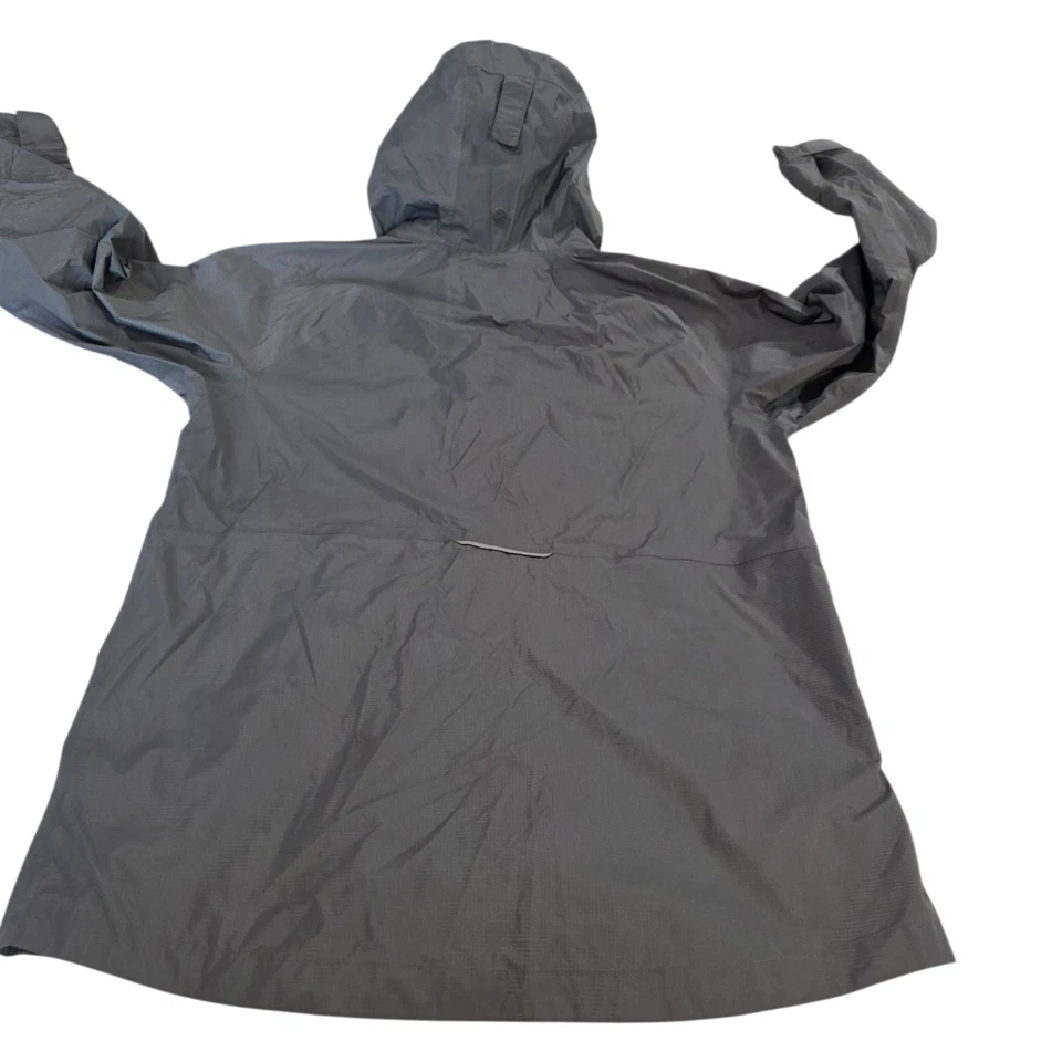 Jaqueta corta-vento REI Coop unissex infantil preta XL bolso ripstop zíper externo - Imagem 2 de 4