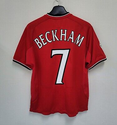 2001-02 Manchester United Home No.7 BECKHAM Uefa champions 2001-02 Manchester United Home No.7 BECKHAM Uefa champions