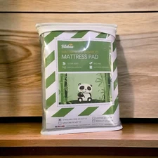 Baby Toddler Standard Crib Mattress Pad Hypoallergenic Soft Grey 28”x52”x 9”