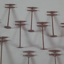 Bachman HO Model Train Utility Phone Poles Scenery Accessory 12 Pieces Packs