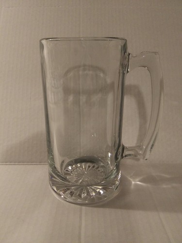 24 Unzen Bierkrug Stein schwer dick Klarglas  - Bild 2 von 8