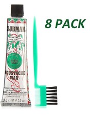 Clubman Moustache Wax Neutral .5oz 8 Pack 