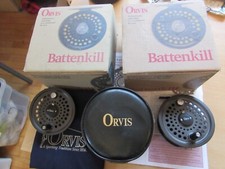mulinello pesca a mosca trota orvis battenkill disc drag 7/8 inutilizzato scatole bobine sacchetti