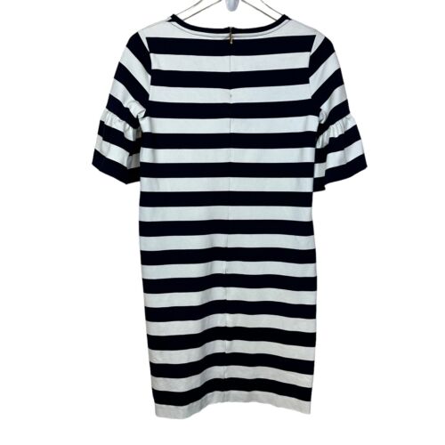 Lauren Ralph Lauren Hemdblusenkleid dunkelblau gestreift Rüschenärmel Gr. M Petite - Bild 3 von 9