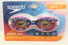 Speedo JUNIOR Glide Tribal Print Swimming Goggles Anti-Fog No Leak UV Protection