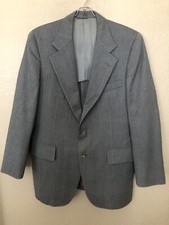 Chaps by Ralph Lauren Gray Men's Virgin Wool Sport Coat Blazer Jacket size 40