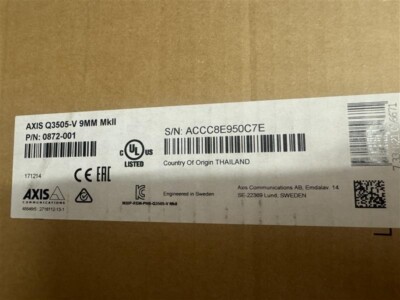 AXIS Q3505-V 9MM MKII Netzwerk-Kamera, 0872-001