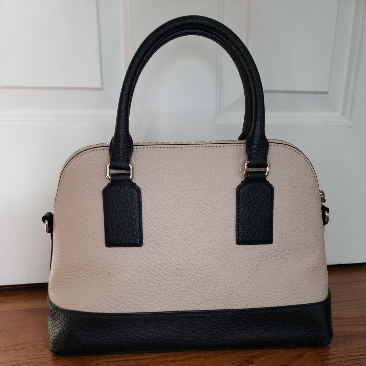 Kate Spade Small Rachelle Bay Street Satchel Bag Black Tan Kate Spade Small Rachelle Bay Street Satchel Bag Black Tan