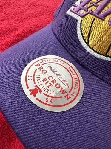 Mitchell & Ness Los Angeles Lakers Pro Secondary Roses Embroidery SnapBack Hat - Picture 3 of 5