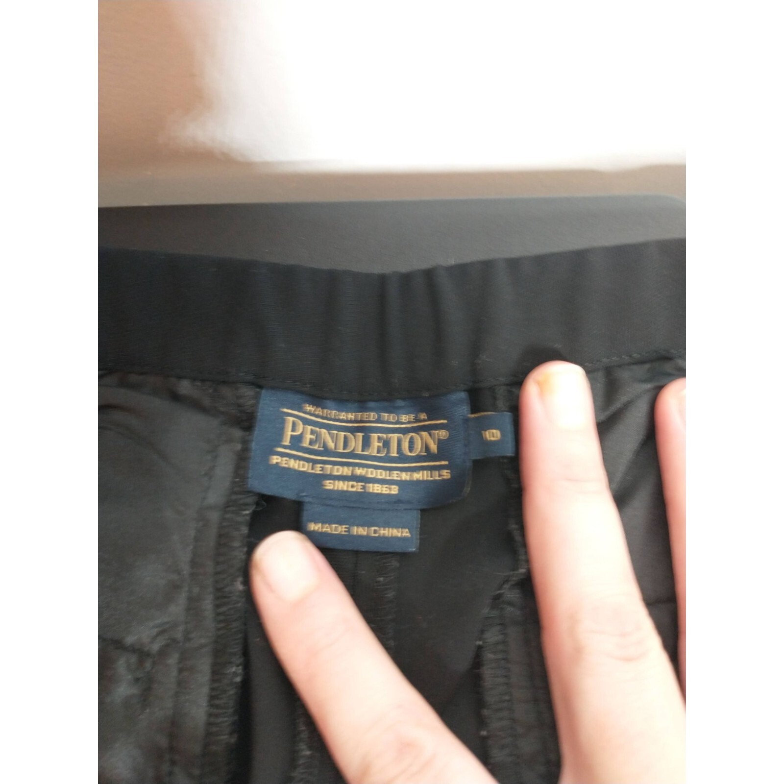 Pendleton 2 Pairs Polyester Black Women's Pleated… - image 4