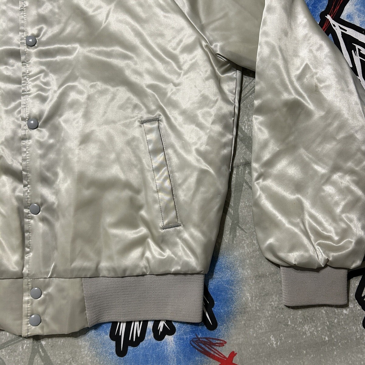 ジャケット No.0029 mainer snap point daddy JK (3color) Men's Classic Two Tone Snap Button College Sports Letterman