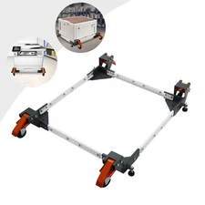 Heavy Duty Mobile Base 35*35in Adjustable Mobile Base 650 LBS 4 Universal Wheels