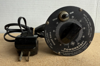 POWERSTAT 2PF10 Variable Autotransformer 120VAC IN, 0-132VAC 1A OUT