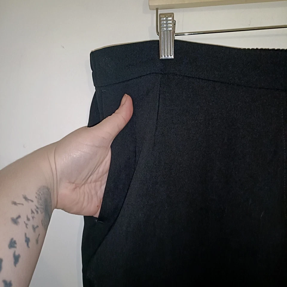 J Crew Mercantile Womens Trousers BNWT Black Size UK 20 Pull on Crop High Waist - Image 4 of 4