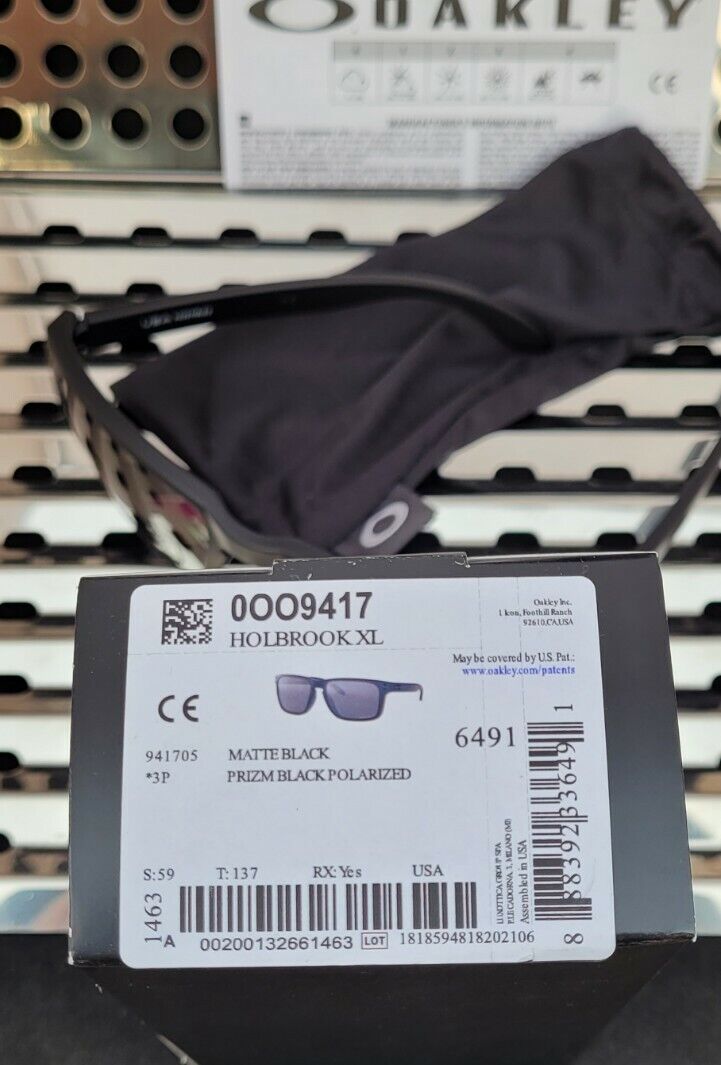 New Oakley HOLBROOK XL 9417-0559 Sunglasses Matte Black w New Oakley HOLBROOK XL 9417-0559 Sunglasses Matte Black w